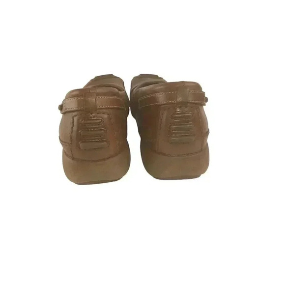 Privo Brown Leather Shoes Loafers Square Toe Slip On Womens Size 9.5M - Picture 4 of 11